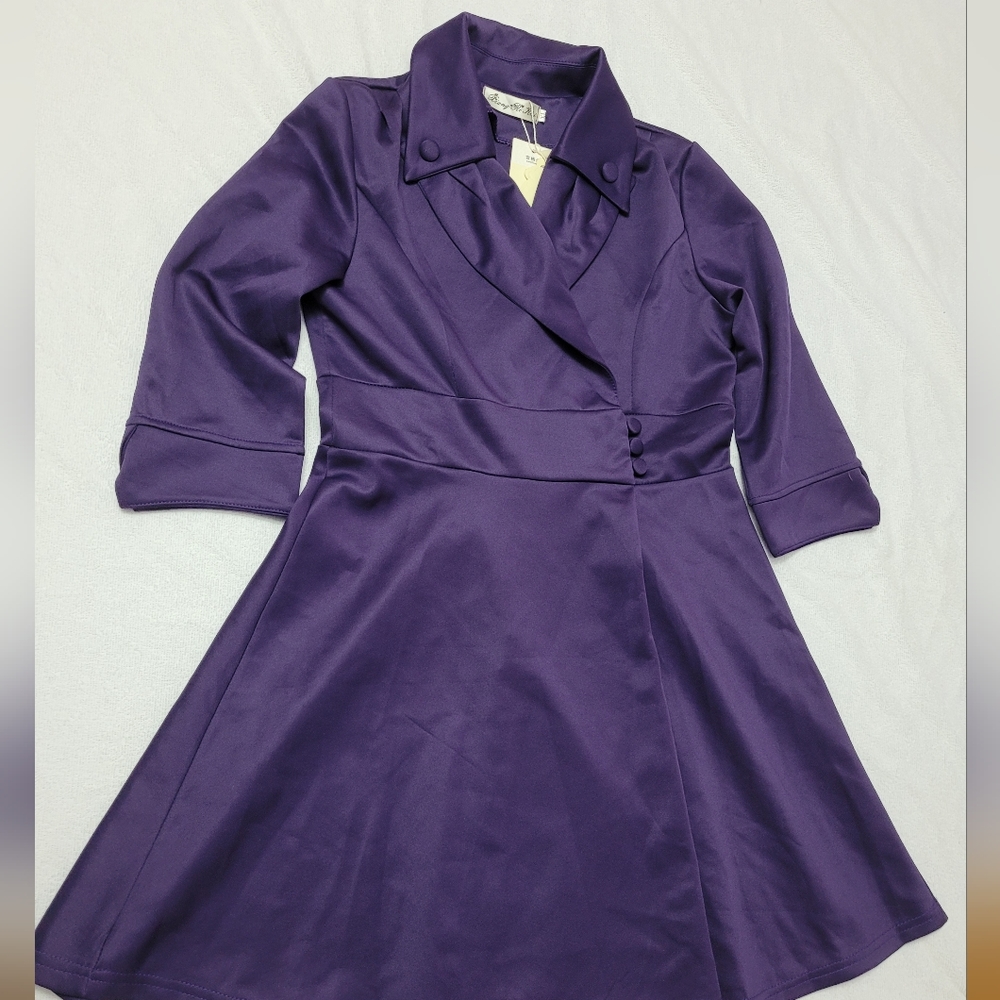 XL deep purple dress